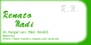 renato madi business card