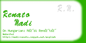 renato madi business card